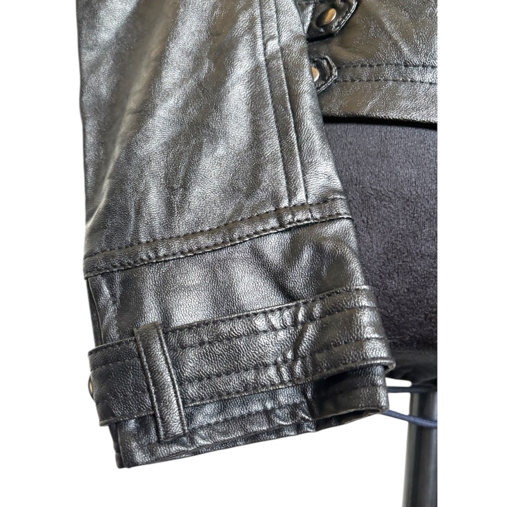 Affliction Black Premium Women's Medium Black Genuine Leather Jacket - Picture 4 of 9